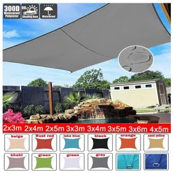 Outdoor Shade Sail, 320D Polyester Waterproof UV-Proof Awning, Sunshine Canopy for Terrace, Carport, Backyard, Garden, etc