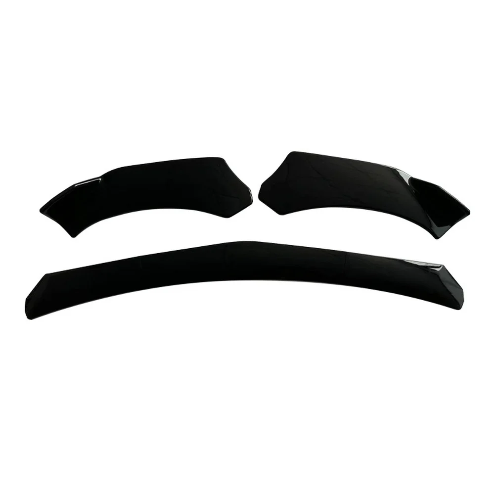 Car Front Lip Spoiler Adjustable 5 Levels - ABS Polymer Construction - Carbon Fiber Pattern - 57.5x24.7x10.5cm