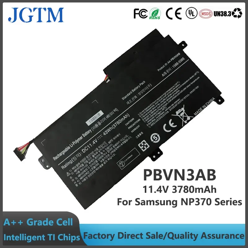 JGTM AA-PBVN3AB Laptop Battery for Samsung NP370 NP370R4E NP510R5E NP370R5E NP450R5V NP450R4V NP470R5E 510R5E BA43-00358A 510R