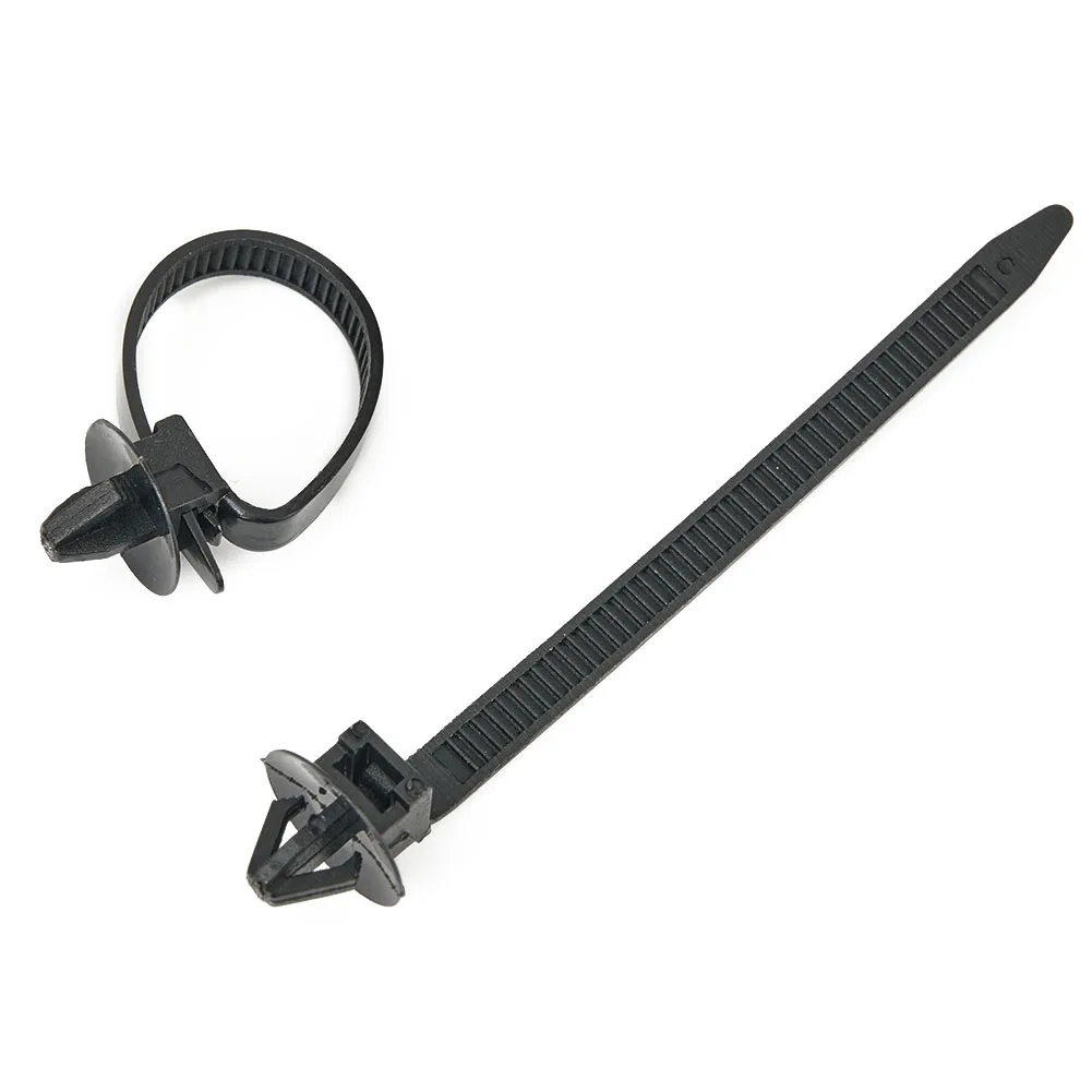 50Pcs Nylon Cable Tie Wrap Fixed Fastener Clips Push Mount Cable Zip Tie With Car Wire Routing Clips