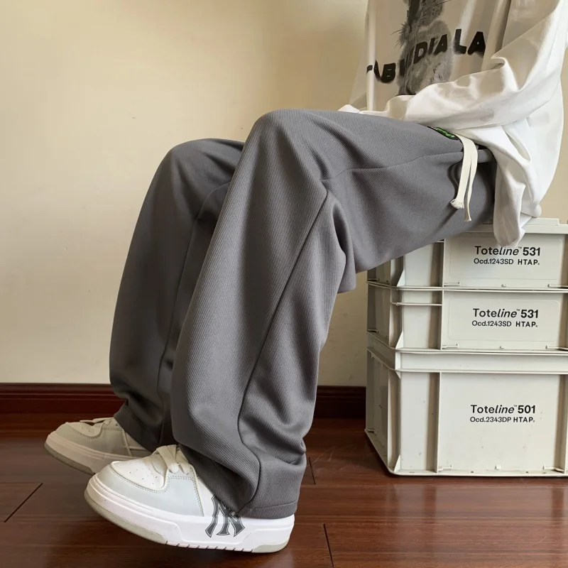 Outdoor heren modieuze trendy sport vrije tijd broek met rechte pijpen Comfortabele en veelzijdige hoogwaardige broek voor het hele seizoen