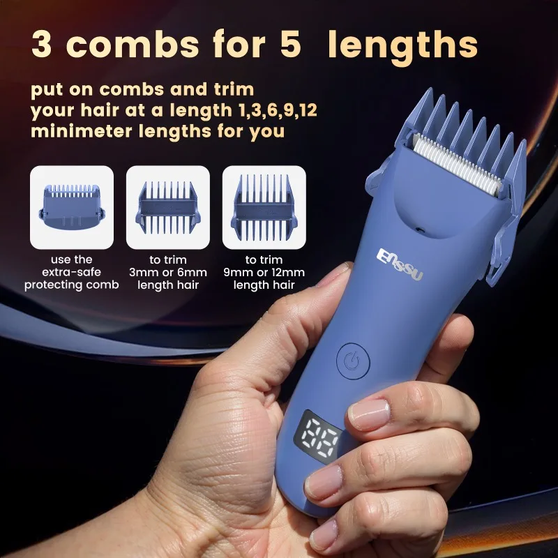 Pemangkas rambut tubuh untuk pria, pemangkas selangkangan pubc bola tahan air IPX7 dengan pisau keramik Groomer isi ulang