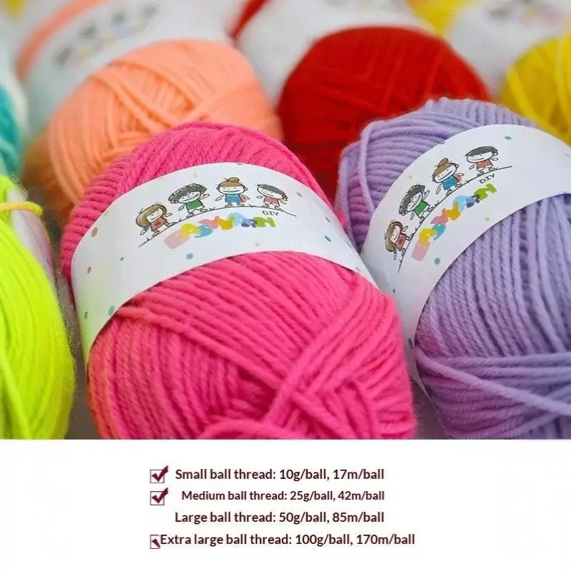 12/24 Farben Set DIY Strick- und Häkelgarn Weiches Strickgarn für DIY Nähen, Handarbeiten, Schal, Mütze, Puppen, Dekorationszubehör – Detail 10