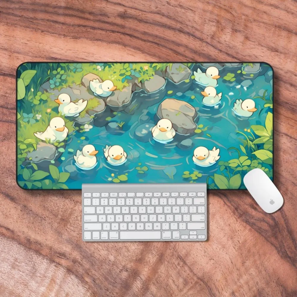 

Aesthetic Lofi Cute Duck Mouse Pad Kawaii Duckling Desk Mat Non-Slip Rubber Base for Office Gaming Cozy Gamer Girl Gift