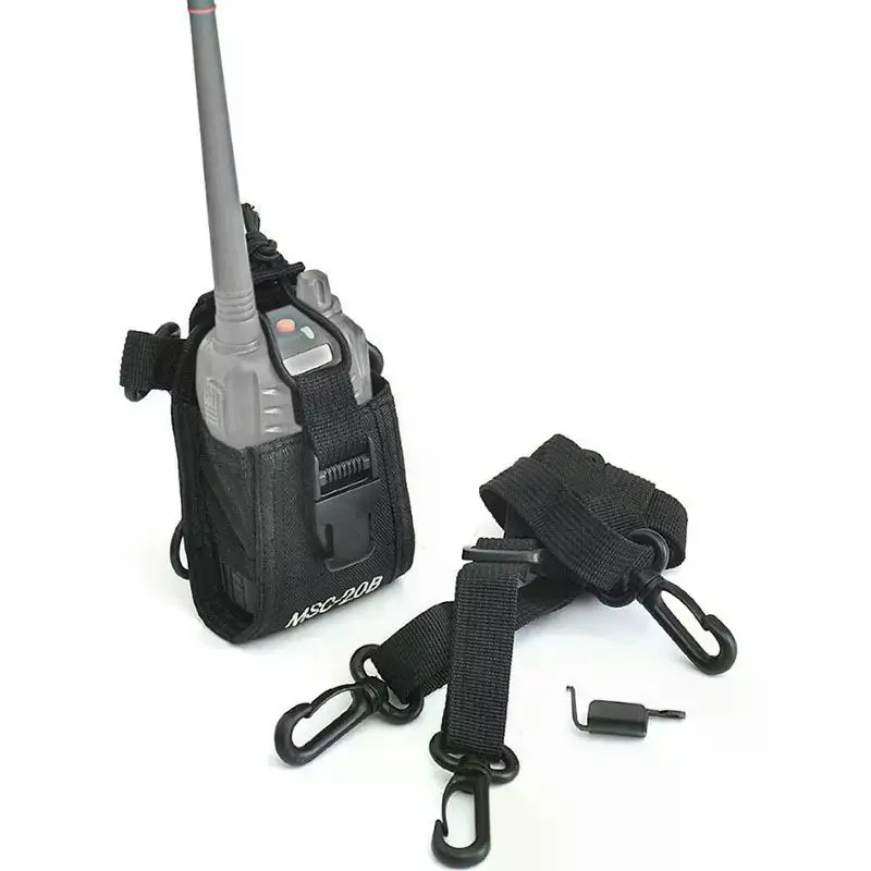 

1 Set Universal Walkie Talkie Nylon Bags MSC-20B Two Way Radio Case Holster For P328 UV-5R 888S UV-82 Cignus UV-85 COD