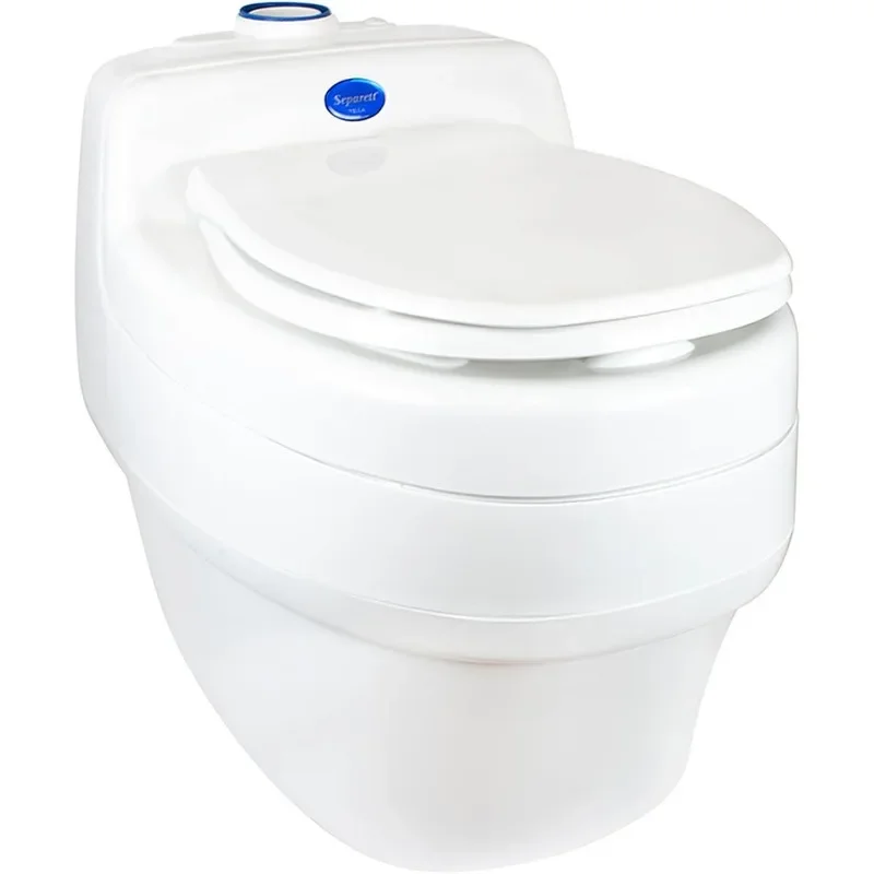 

Urine diversion large capacity waterless composting toilet for connected and off-grid waterless and odorless toilets