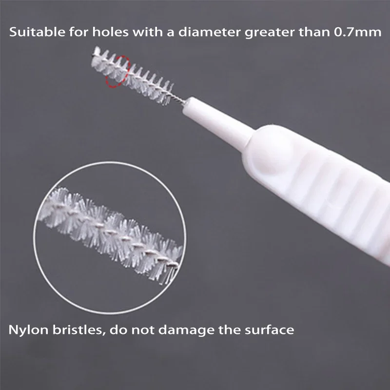 Shower Head Cleaner Bathroom Micro Nylon Brush  Anti-clogging Cleaning Brush Mobile Phone Hole Washing Tools Toilet Accessories