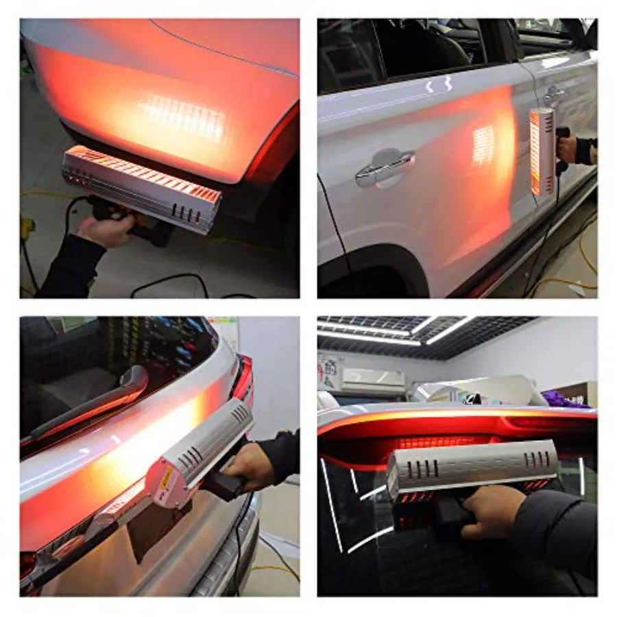 Handheld Infrared Paint Curing Lamp 1000w Shortwave Infrared Paint Lamp Paint Baking Dryer Car Body Repair Tool 110V view 4