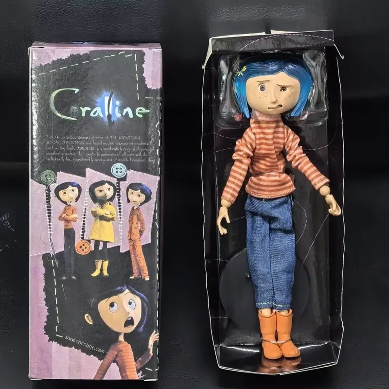 NECA Coraline 7 Inch Articulated Action Figure Movie Version Third Generation Pajama Version With Blanket Collectible Figurine view 4