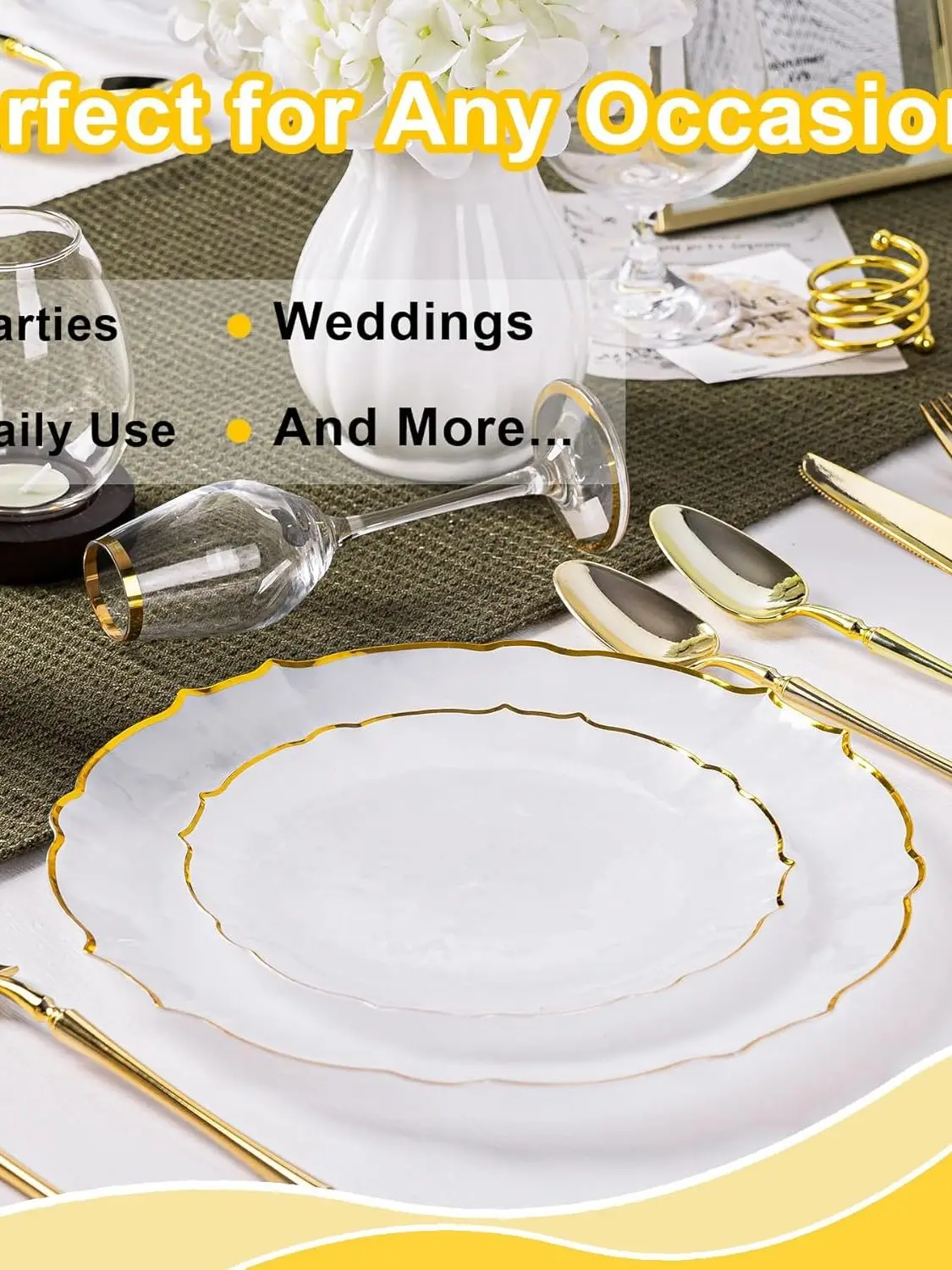 disposable-7-inch-0-inch-gold-rimmed-orange-pattern-dert-plate-dinner-plate-irregular-ape-par-supplies-tableware