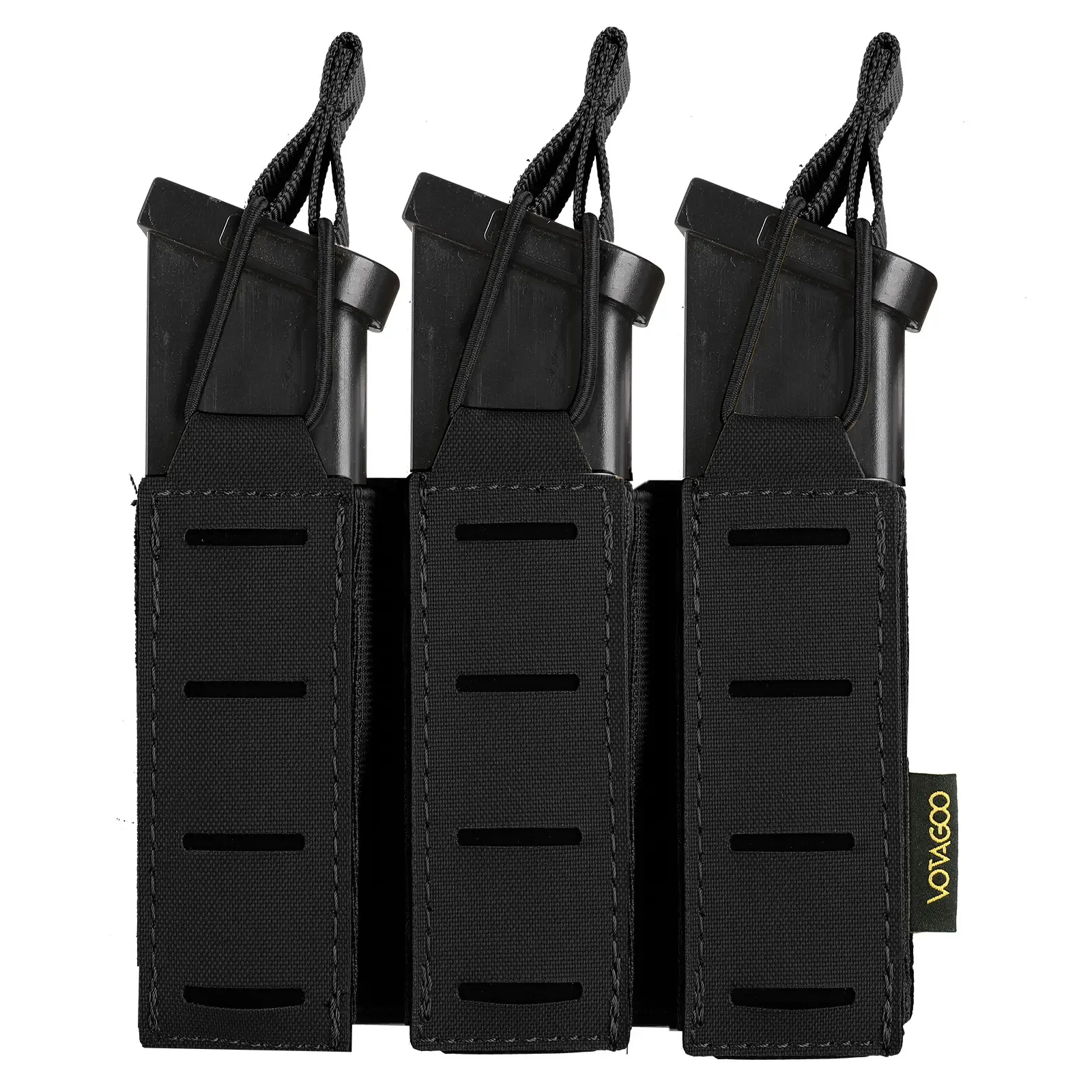 

VOTAGOO Tactical Mollo Magazine Pouch Pistol 9mm Triple Bag Hunting Airsoft Shooting Accessories With Tactical Vests