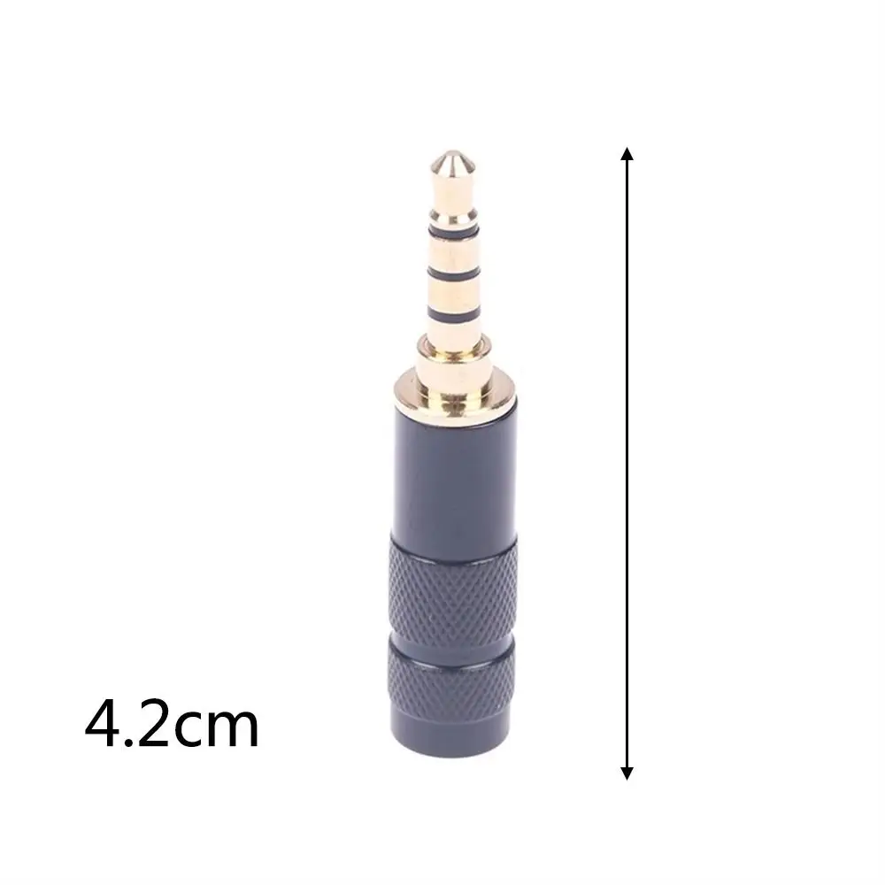 3 Pole Plug To 4 Pole Stereo Microphone 3.5mm TRS Male Jack Mic Converter TRS To TRRS Connector Converter Adapter Balanced Plug