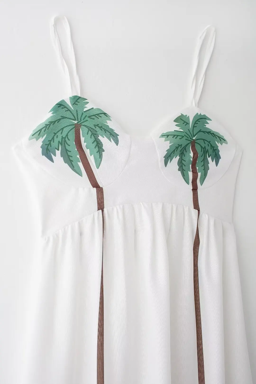 Vestido largo con estampado de árbol de Coco para Mujer, traje Retro sin mangas, elegante, a la moda, 2024