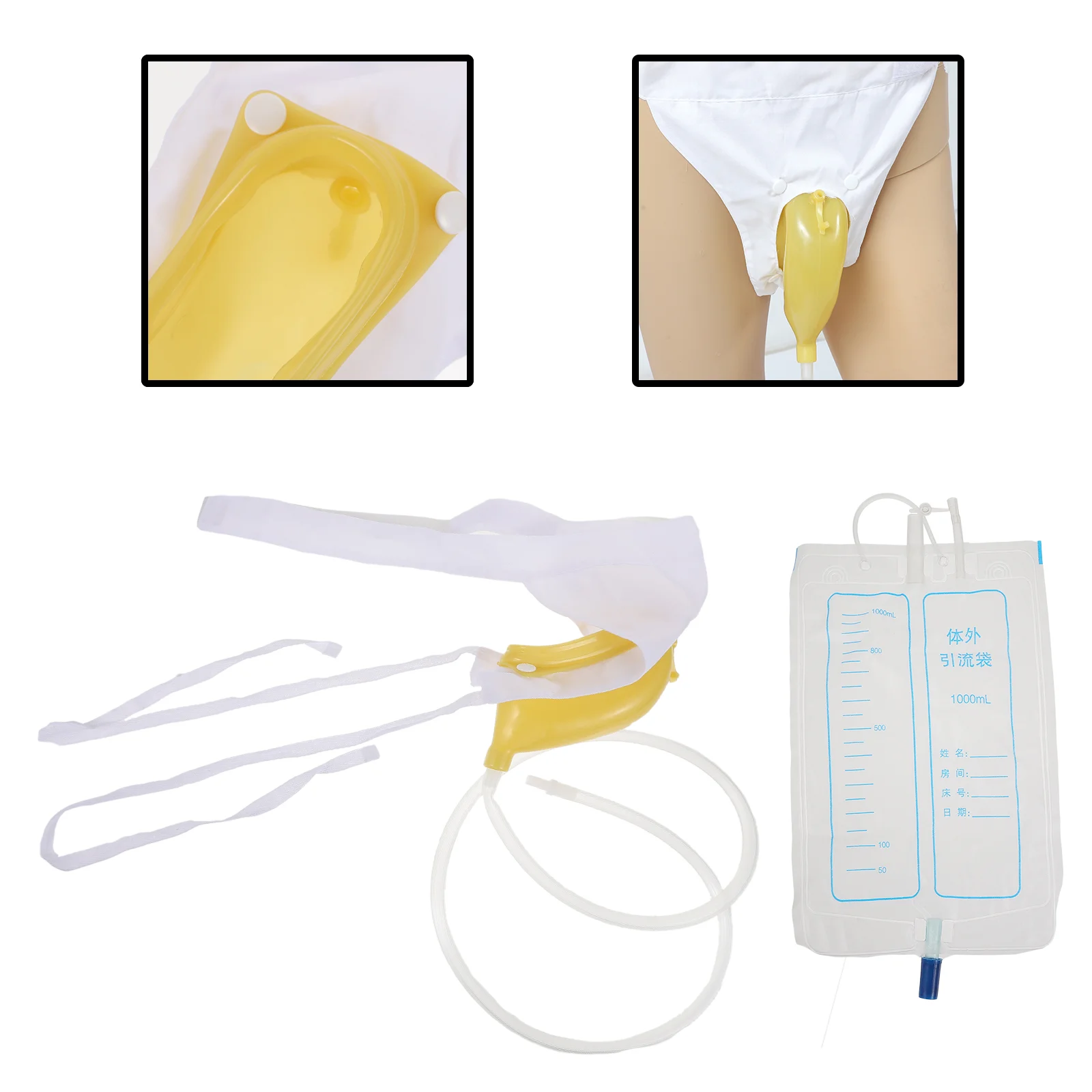 

External Toilet Male Urinal Urine Storage Bag Universal Emulsion Urinals for Men