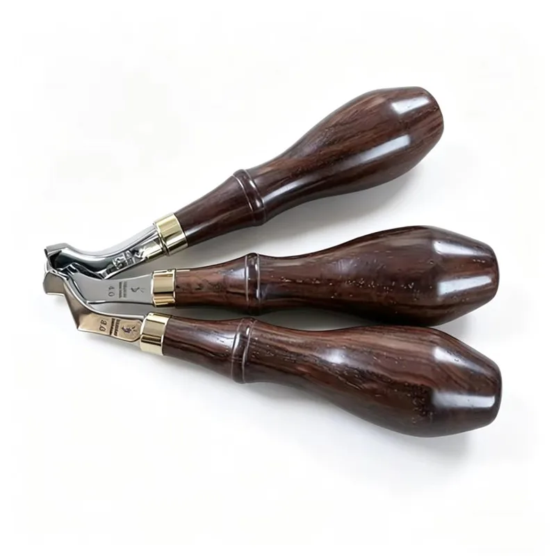YORKSHINE Japanese Style Leather Creaser 304 Stainless Steel 3 / 4 / 5mm Edge Creasing Tool for DIY Leather Craft