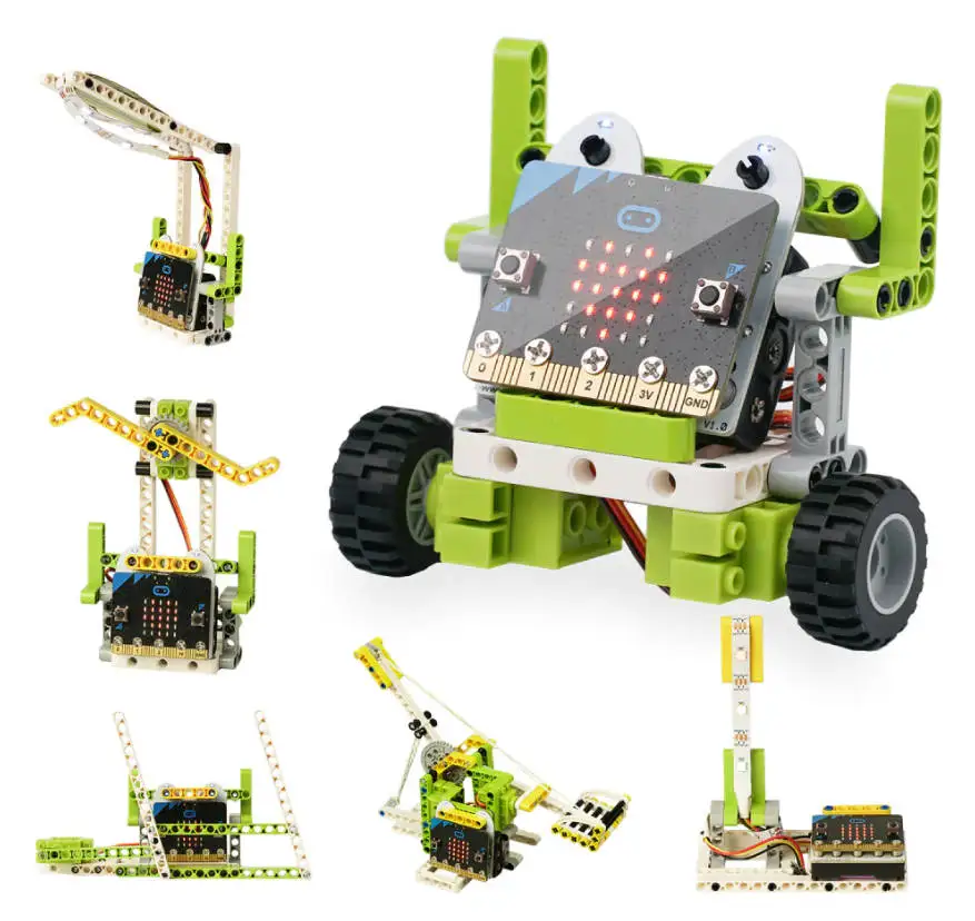 

ELECFREAKS micro:bit 6 IN 1 Ring:bit Kit: Lego compatible building and coding kit for micro:bit