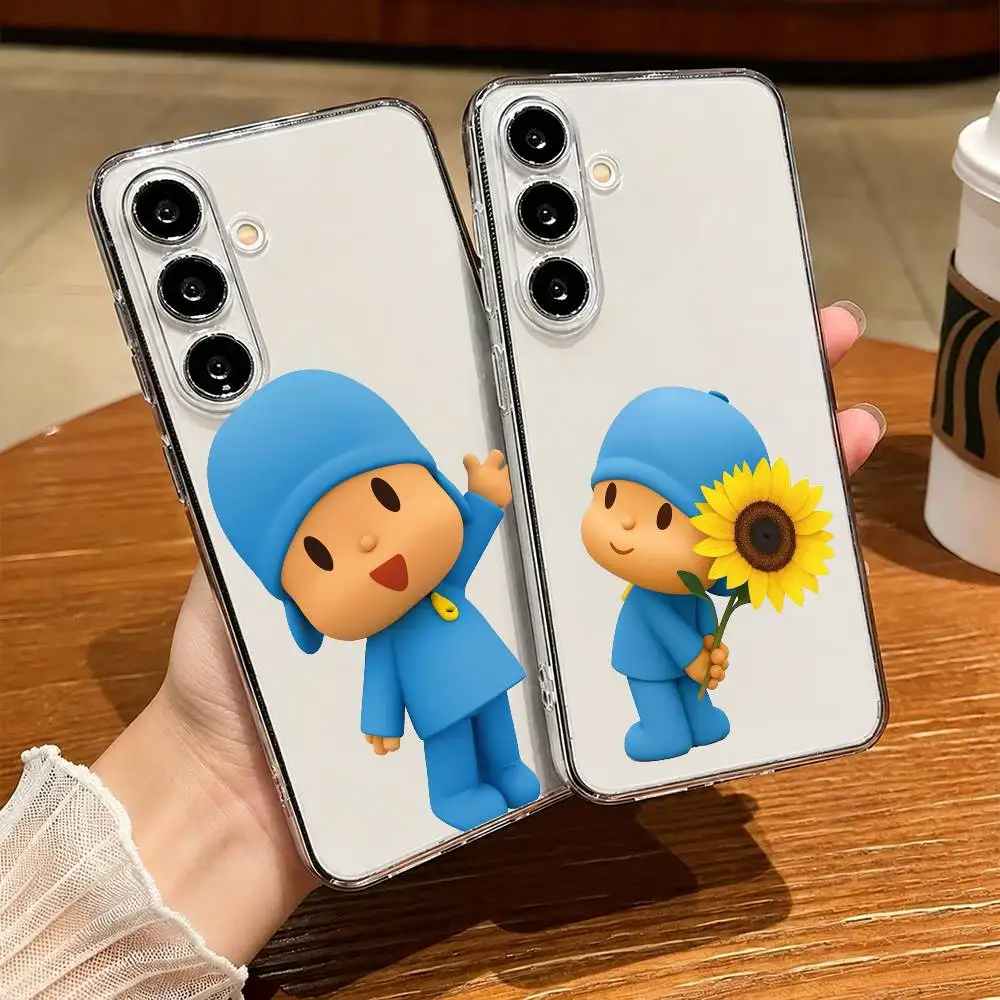 Cute Cartoon P-Pocoyos-es Phone Case Transparent Silicone Soft For SamsungA10,12,20,21S,30,31,40,50,51,52,70,71