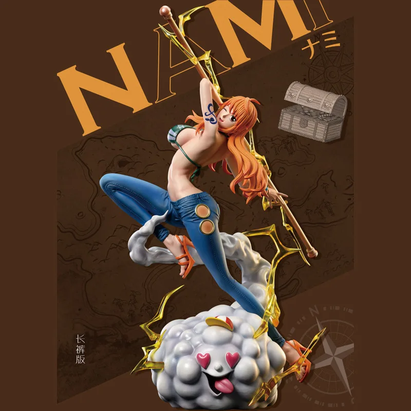 

One Piece Anime Nami Figure 25cm Two Years Later Beautiful Girl PVC Model Statue Female Resonance Collectible Toys Gifts