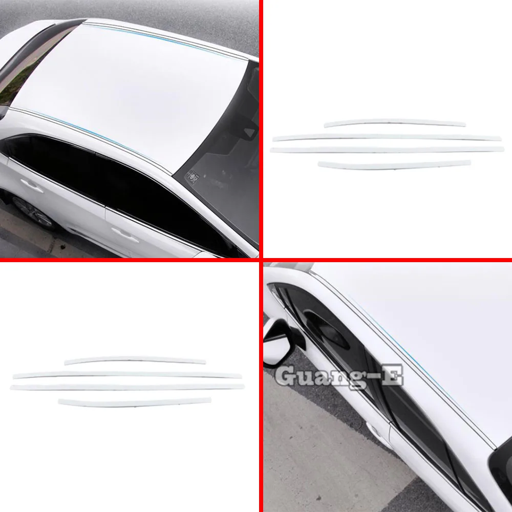 

For Toyota Corolla Altis 2019 2020 2021 2022 Car Styling Roof Cover Trim Stainless Steel Accessories Exterior Decoration 4PCS