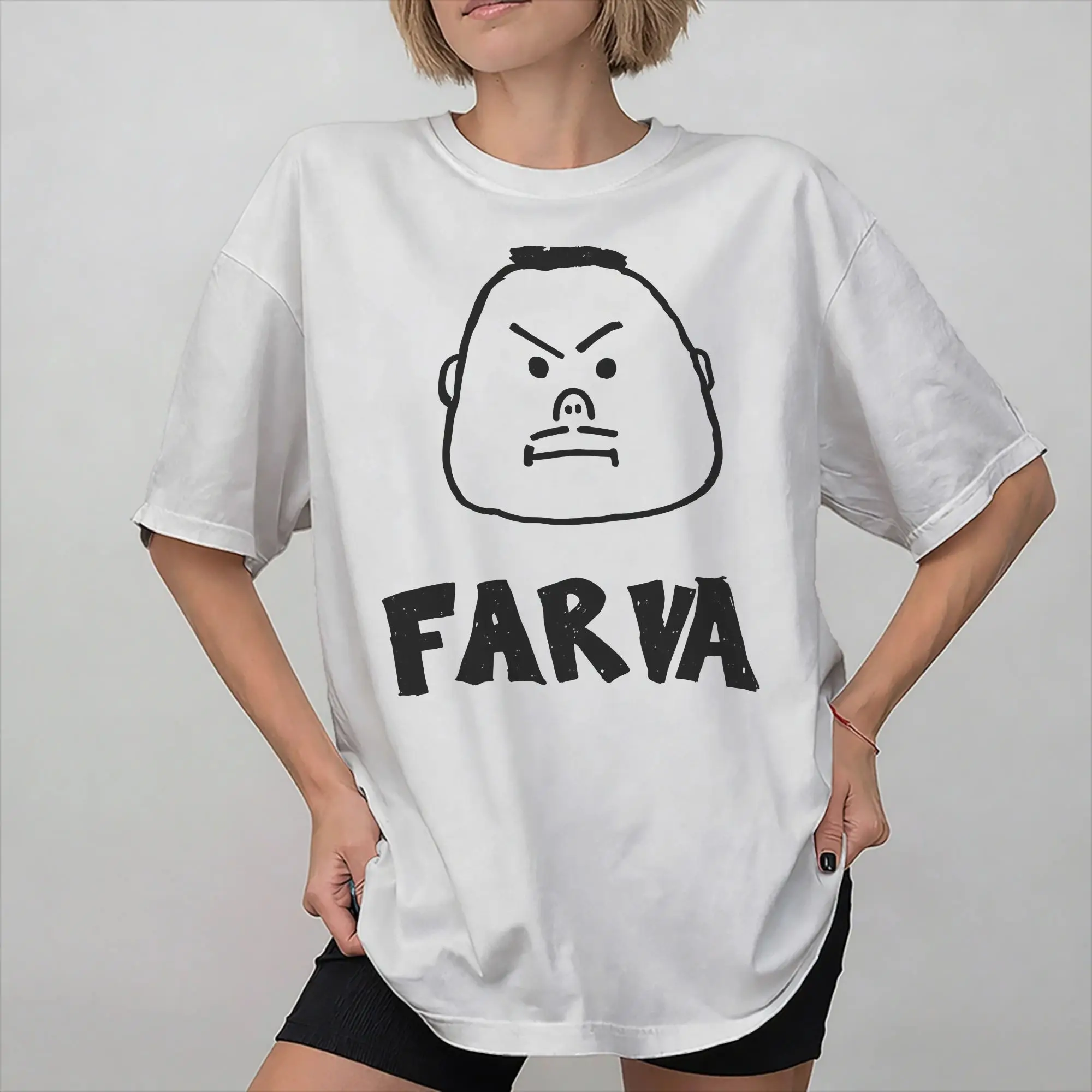 Men Women Super Troopers Rodney Farva Big Head T Shirt 100% Cotton Graphic Printed Tee Shirts  Top Clothing