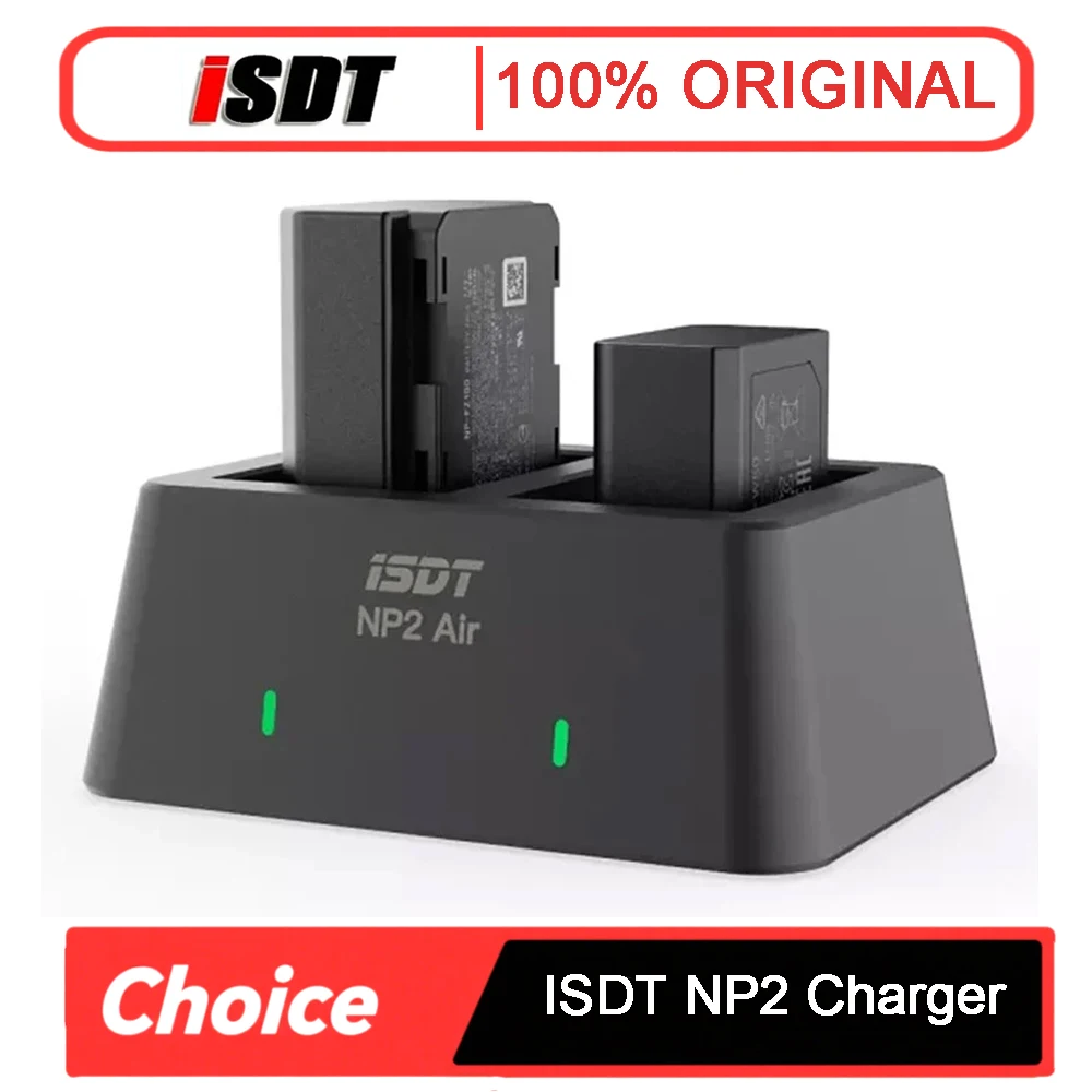 

ISDT NP2 Air 25W Mix-Dual Channel Charger for SONY Digital Imaging Equipment NP-BX1 NP-FZ100 NP-FW50 Battery