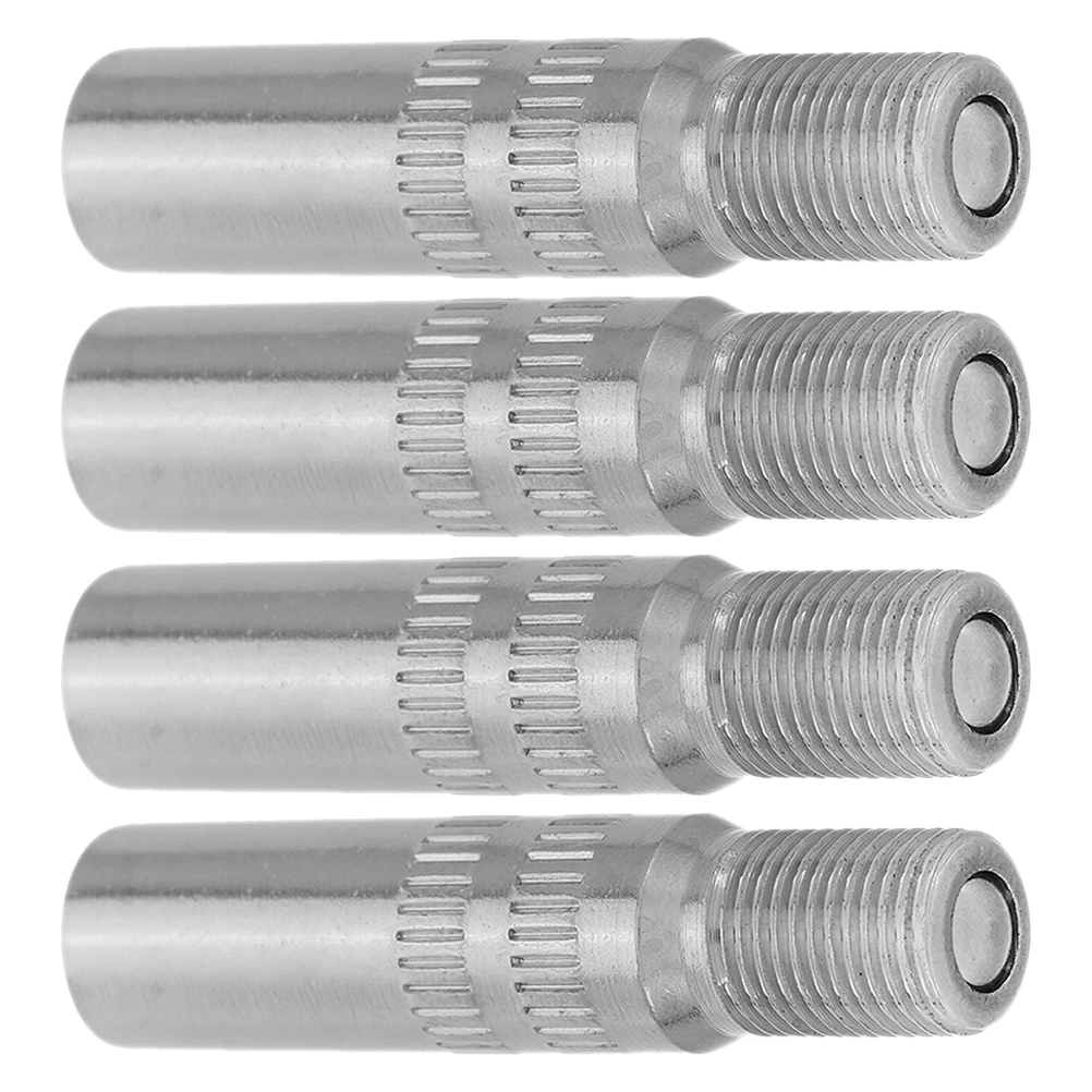 

4pcs Car Valve Tire Air Extension Copper Chrome Plated Long Stem Caps for Tires Replacement Inflator Stem Cover Accessories