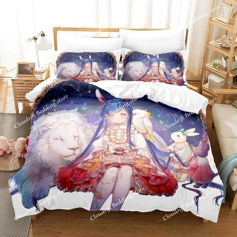 3d Printing Ascendance Of A Bookworm Bedding Set Cartoon Anime Adult Kid Bedroom Duvet Cover Sets Home Textiles
