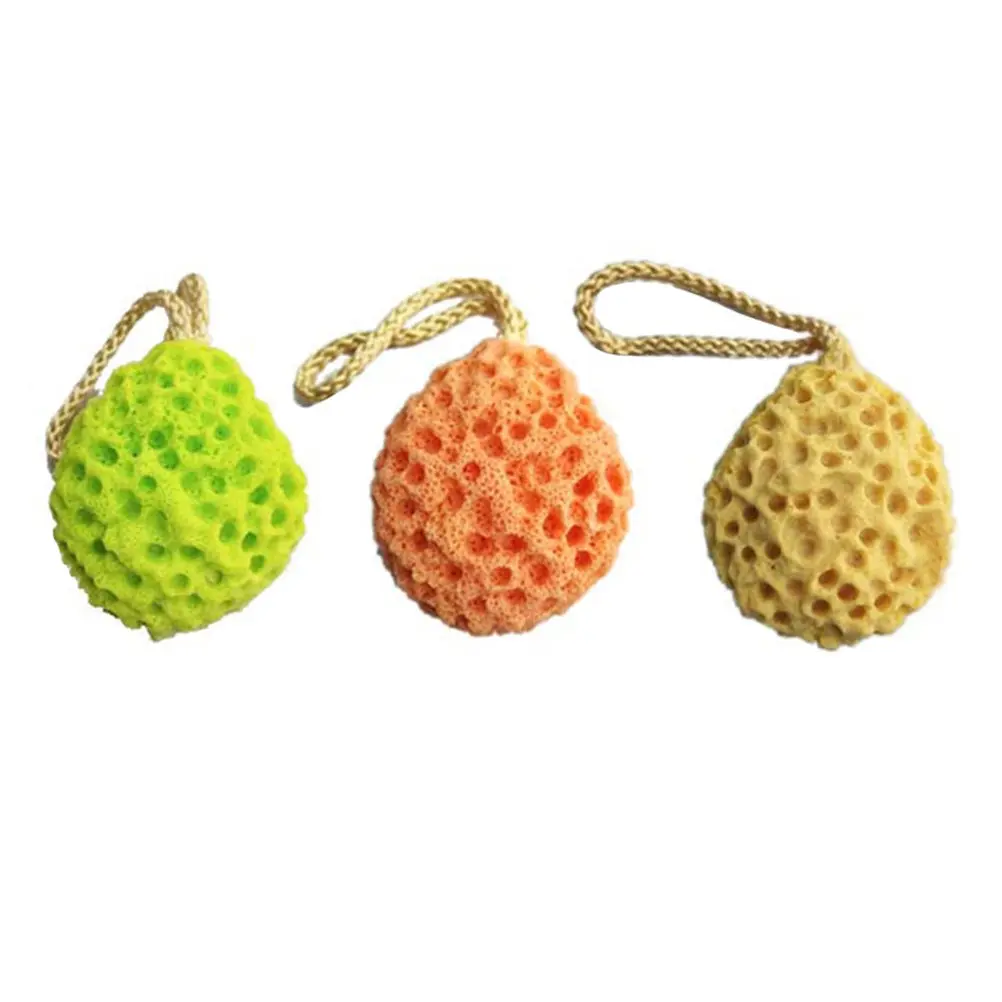 3Pcs Honeycomb Bath Sponge Natural Sea Sponge for Bathing Gentle Exfoliation Deep Cleansing Odor Resistant