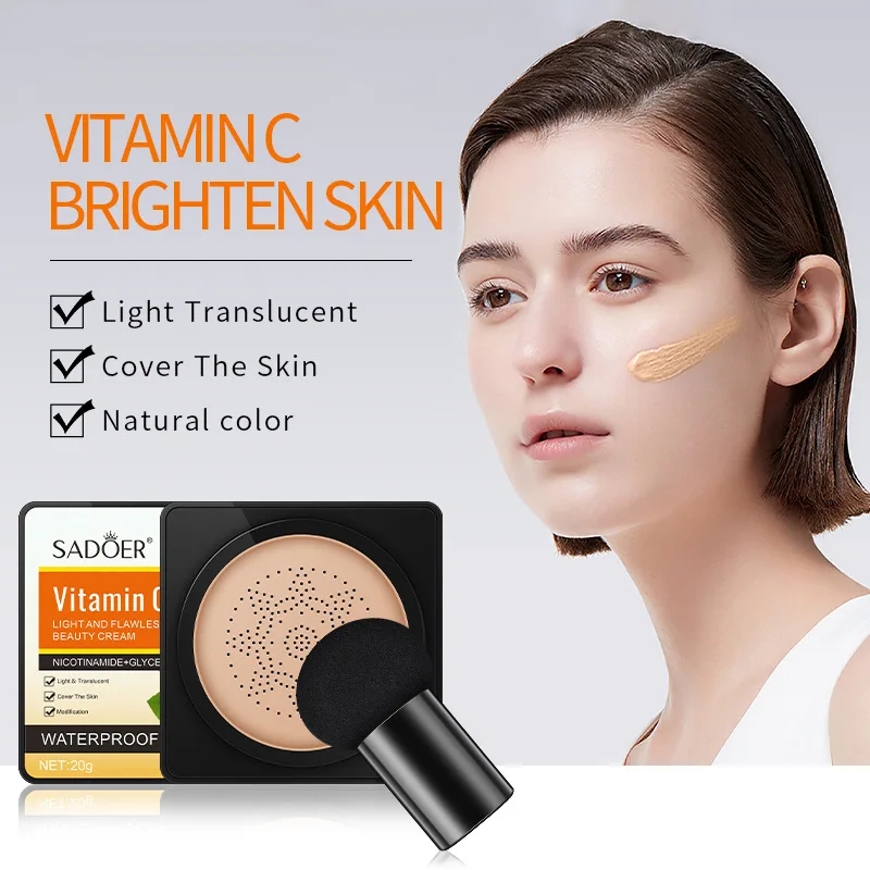 

Beauty Girl Makeup Mushroom Head Air Cushion Makeup Moisturizing Foundation Brightening Make Up BB Cream Whitening Maquiagem