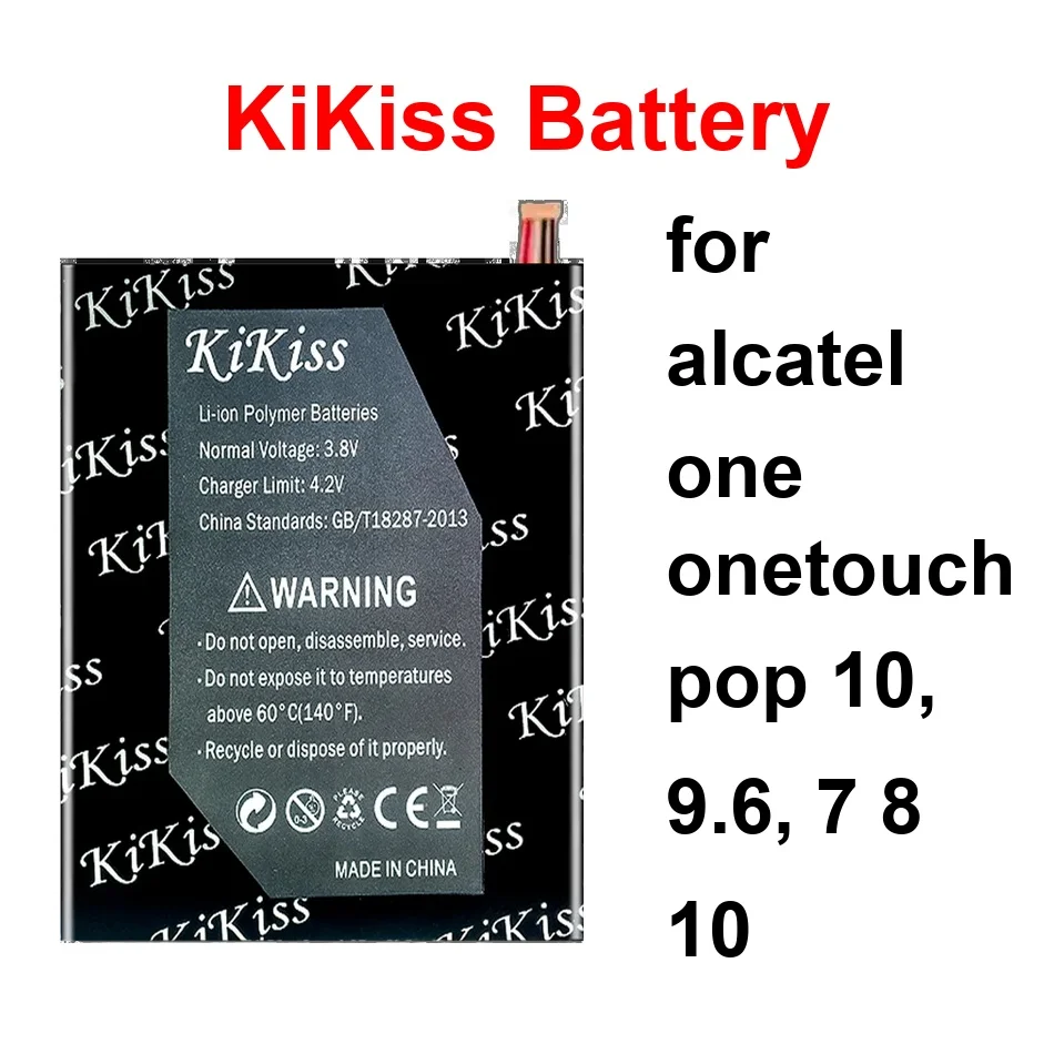

TLP046A2 TLp032B2 TLp032BD TLp041C2 / TLp041CC 5000-5300mAh Tablet Battery For Alcatel One Onetouch Pop 10, 9.6, 7 8 10