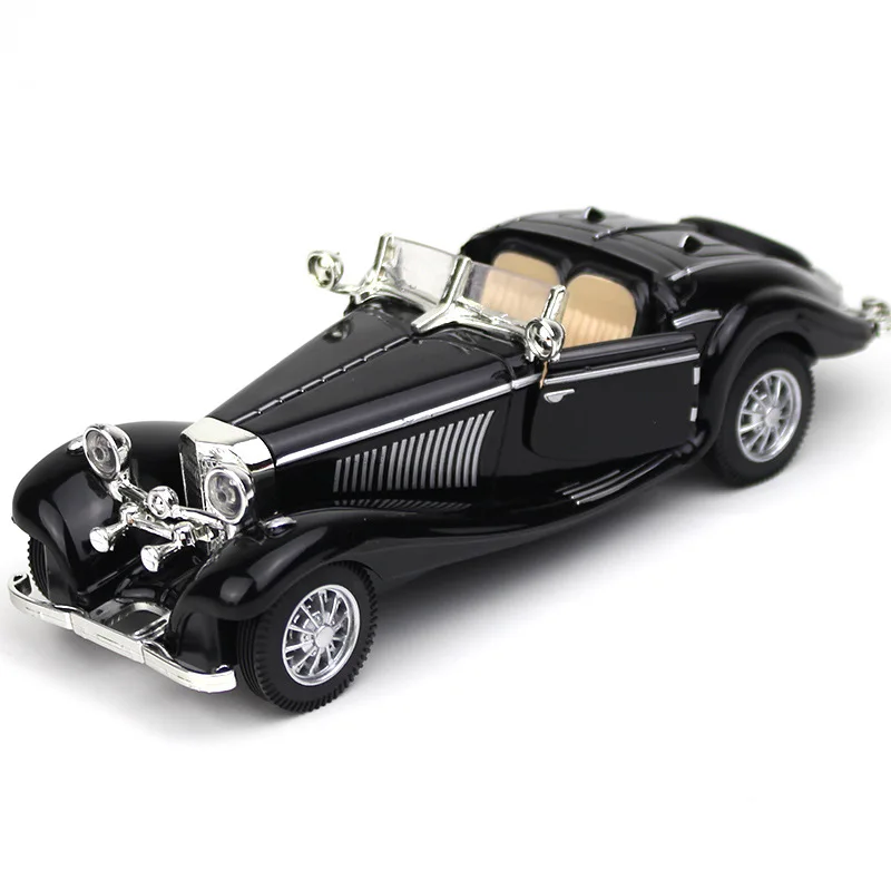 1:28 Model Retro Car Diecast Alloy And Rubber 500K Decoration Exquisite Miniature Car Simulation Collection Gifts Toys for boys