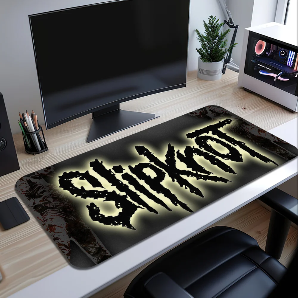S-Slipknot Band Mouse Pad Large Desk Mat Keyboard Ergonomic Office Rubber PC Non-slip Anti-fray Home Custom Best Price