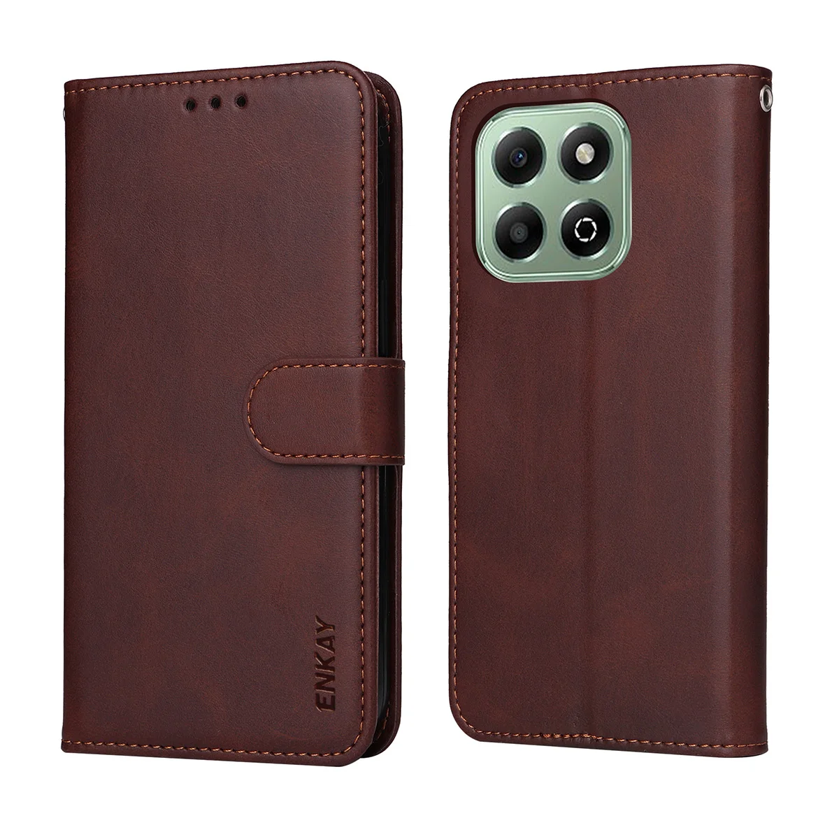 Per Honor X6b 4G / Honor X5b Plus / Honor X6c 4G Custodia a portafoglio in pelle PU ENKAY HAT PRINCE Custodia per telefono con vetro temperato -