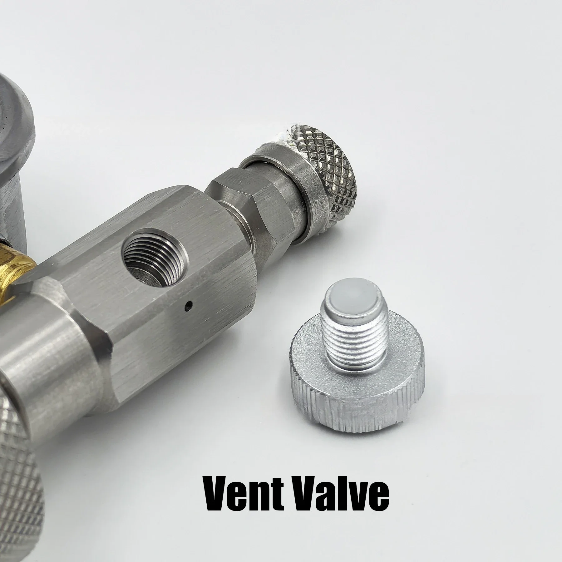 High Pressure Diving Inflation Valve G5/8 Thread DIN Fill Device with 8Mm Quick Coupling Joint