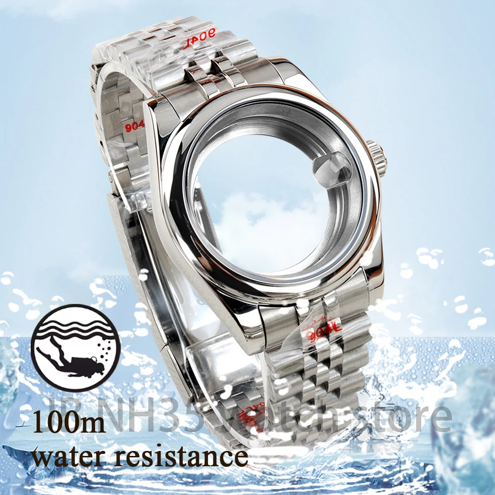 

High Quality Gear Edge MOD NH35 Cases 36/39mm With Sapphire Crystal Water Watch Case For Datejust Nh35 Nh36 Mechanical Movement