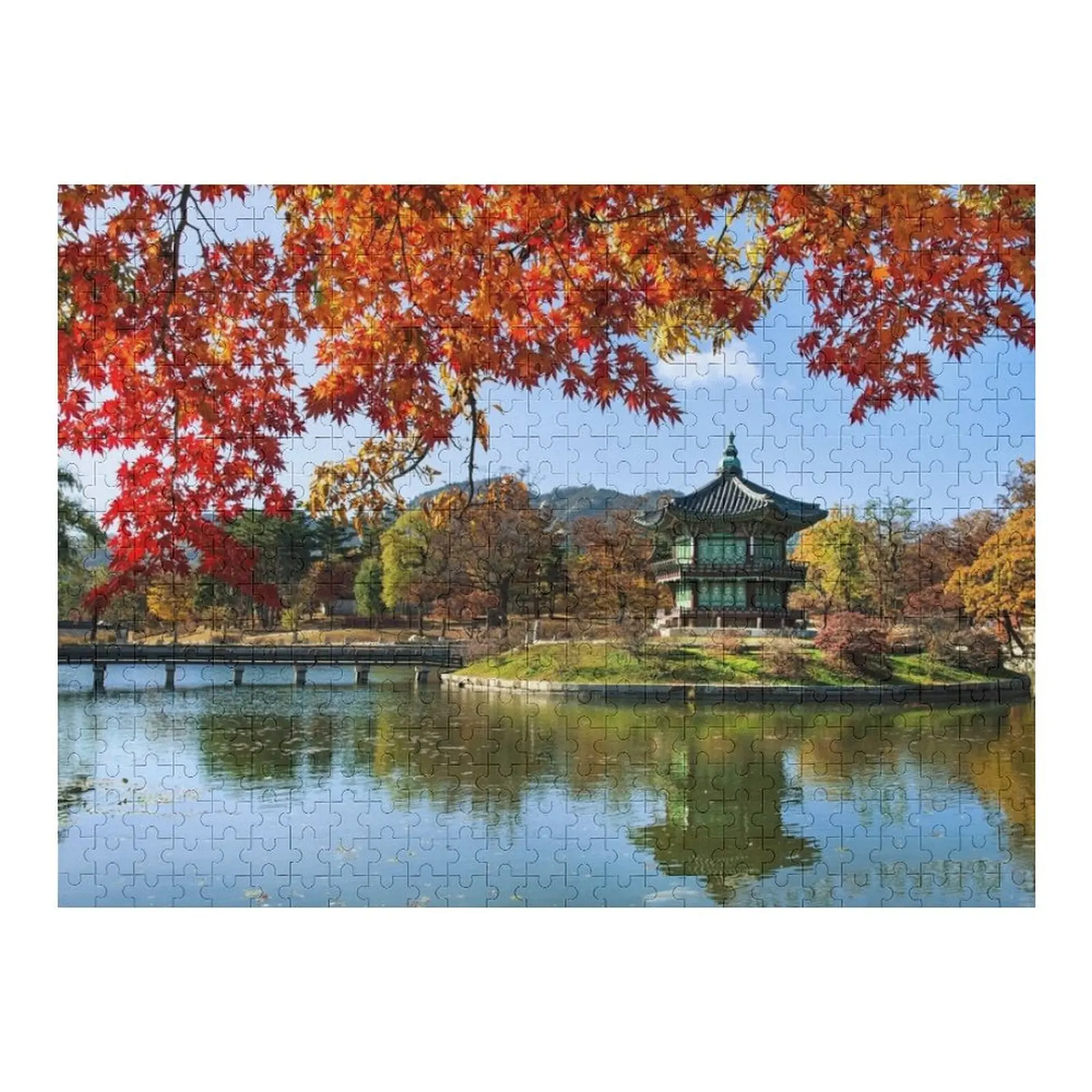 

Gyeongbokgung Palace in Seoul, South Korea Jigsaw Puzzle Wood Adults Wood Photo Personalized Picture Puzzle