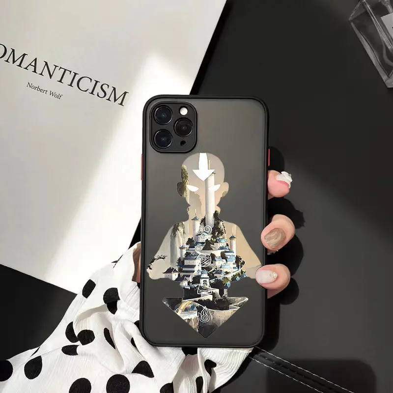 Avatar the Last Airbender Case for iphone 7 8 Plus 12 13 mini 11 12 13 PRO Max XR X XS Max SE 2020 Matte Translucent Case