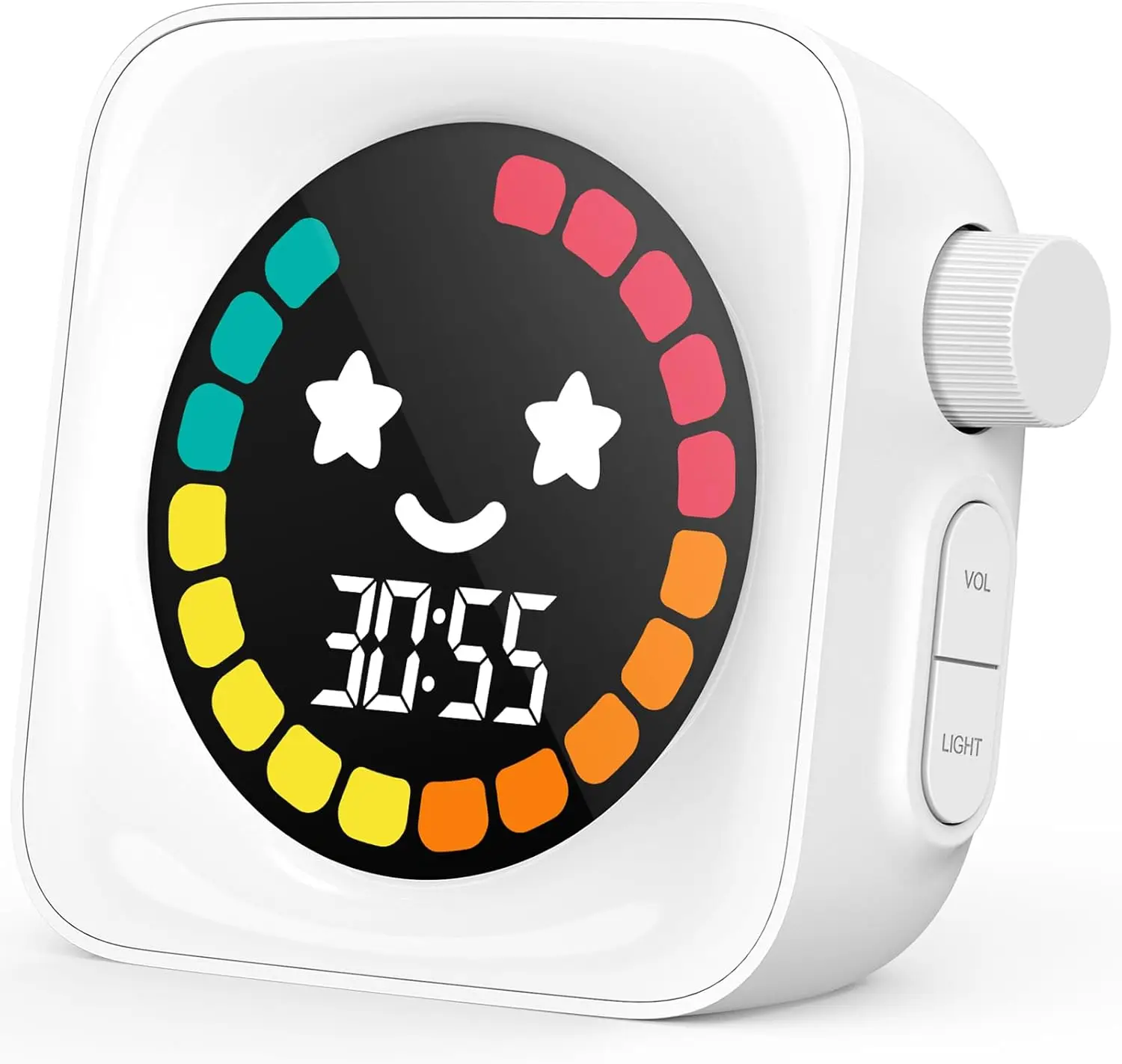 

Visual Timer 99 Minute Digital Kitchen Desk Timer for Productivity, Countdown Count Up, White