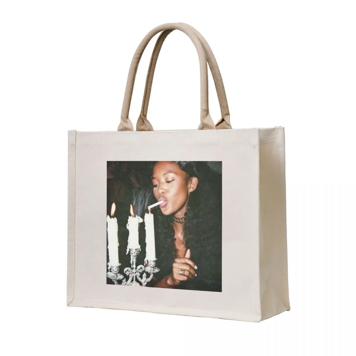 

Naomi Campbell : Light Tote Bag Canvas shoulder bag Women's bags personalized tote
