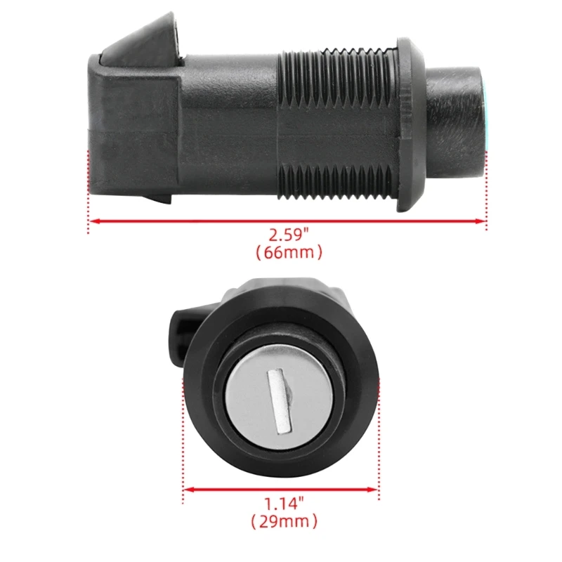 Motorcycle Hard Saddlebag Locks Set with Keys Fits for Universal Motorbike Rear Hard Saddlebag Lock