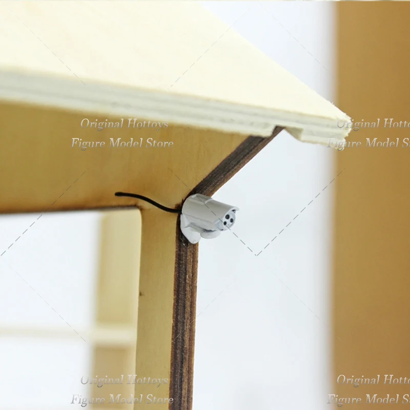 In Magazzino 1/12 Bilancia Soldato Accessori di Scena Bianco/Argento Mini Macchina Fotografica di Sicurezza Prop Misura 6 pollici Action Figure Giocattoli di Modello