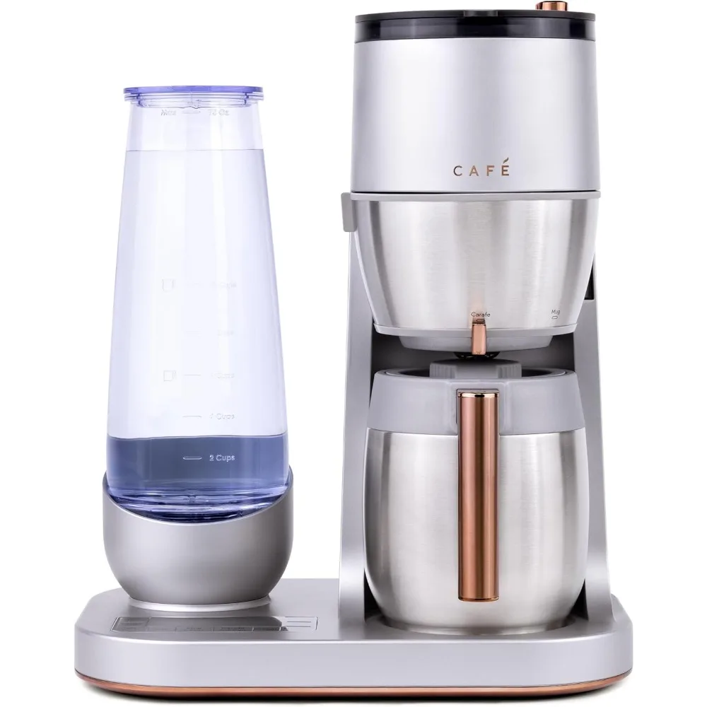 Stainless Steel Specialty Grind and Brew Coffee Maker, Single-Serve Option/10-Cup Thermal Carafe/WiFi Enabled Technology