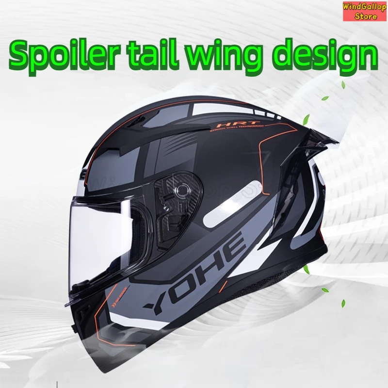 Motorcycle helmet new national standard male full helmet female winter locomotive riding safety helmet universal in all seasons