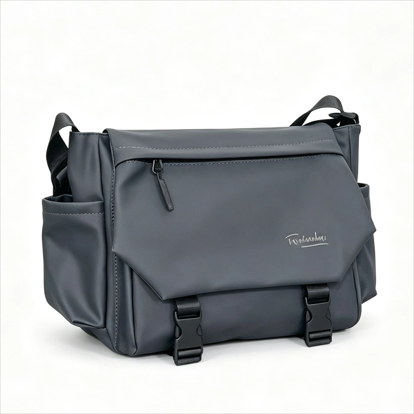 Gray Black Blue Green Waterproof Crossbody Messenger Large Capacity Unisex Sling Shoulder Bag Casual Travel Work For Men Women