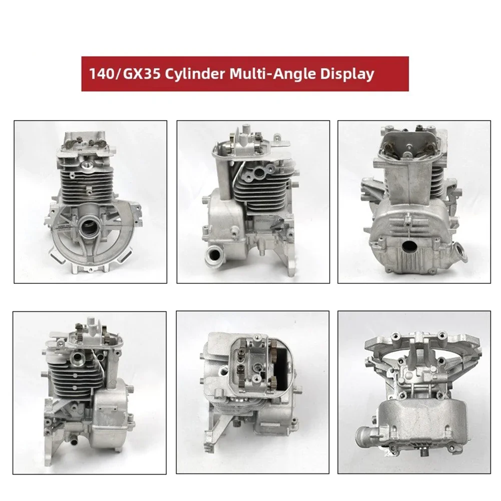 140/GX35 Cylinder Assembly Lawn Mower Engine Head High-power Engine Cylinder Assembly For GX35140F&139F Lawnmower Engine Cylinde