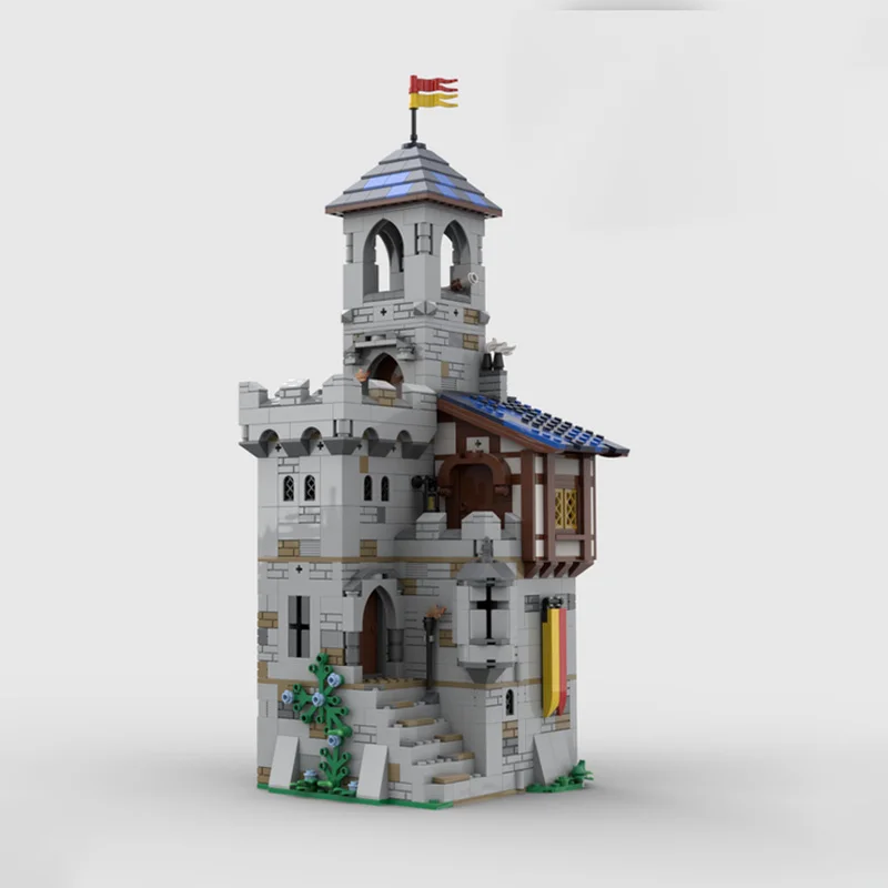 MOC Building Blocks Toy Medieval Castle Main Tower - 1366pcs Creative Assembly Set, Perfect Gift for Architecture Fans