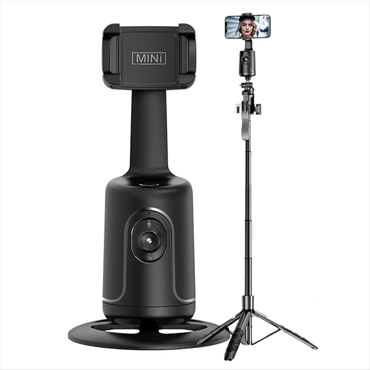 L73A NEW Smart AI Recognition Phone Tripod 360° Rotating Auto Face Tracking Gimbal Selfie Mobile Phone Stick Holder