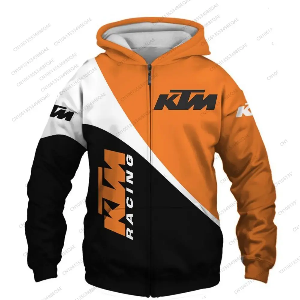

KTM мотоциклетная куртка, мотоциклетная спортивная одежда, теплая мужская повседневная зимне-осенняя уличная одежда с длинными рукавами, толстовка на молнии