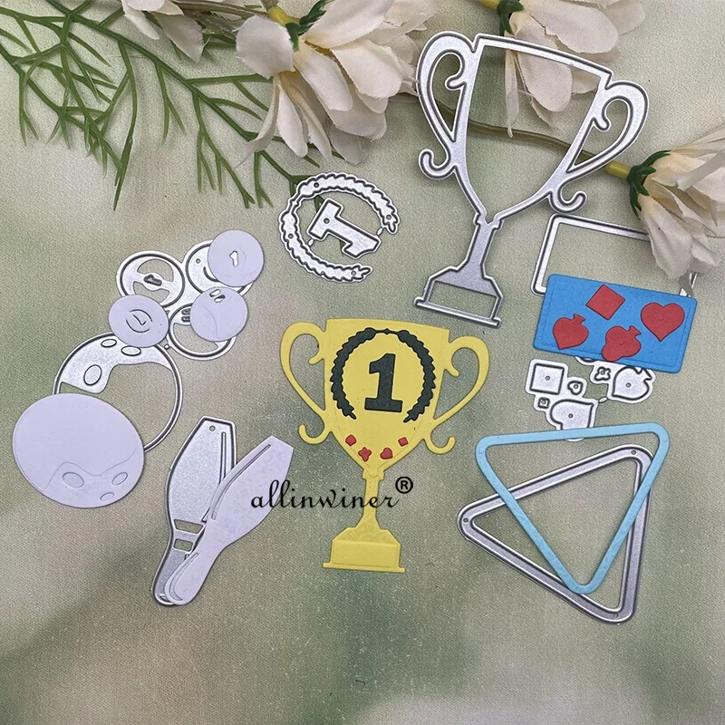 

Trophy decoration Metal Cutting Dies Stencils For DIY Scrapbooking Decorative Embossing Handcraft Die Cutting Template