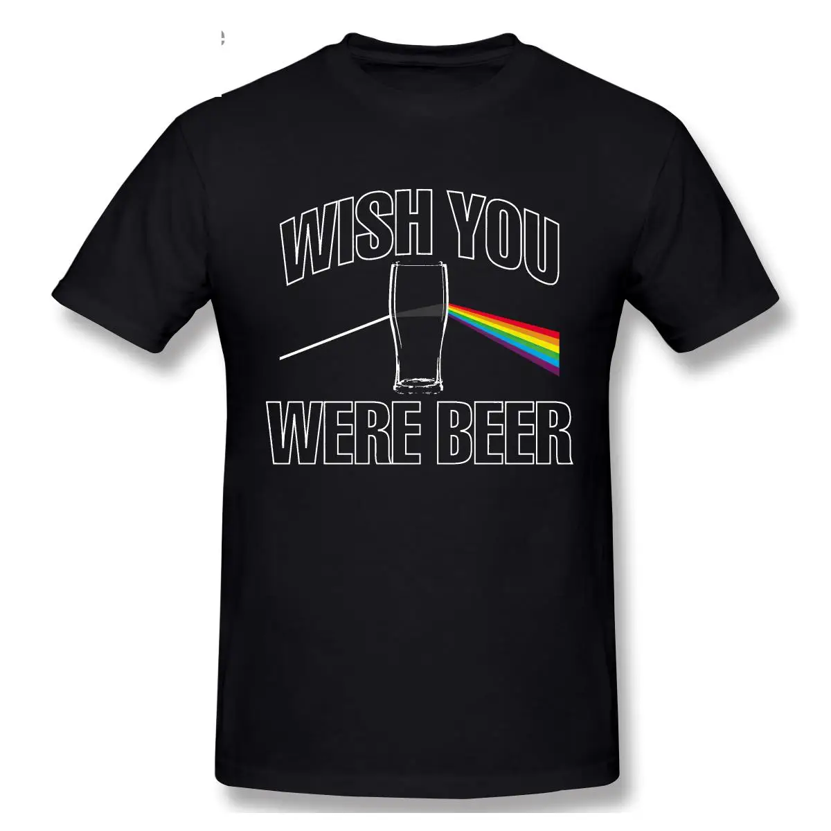 

Wish You Were Beer Funny Mens T Shirt - Real Ale Home Brew Gift Dad BirthdayF